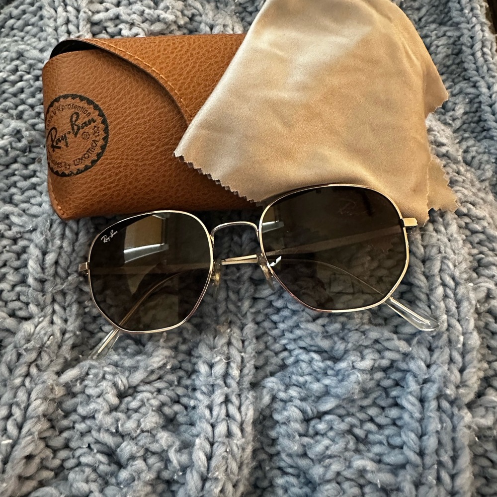 Ray-Ban Black and Silver Sunglasses